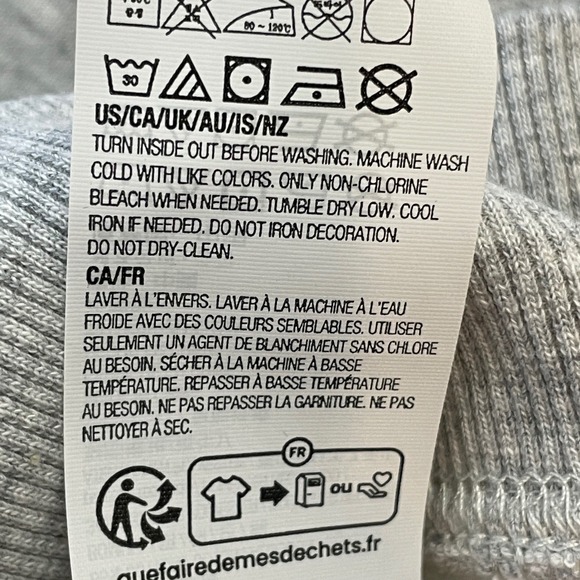 Kirkland Signature Unisex Logo Crewneck Sweatshirt Gray Size Mens S Or Ladies M - Picture 5 of 10